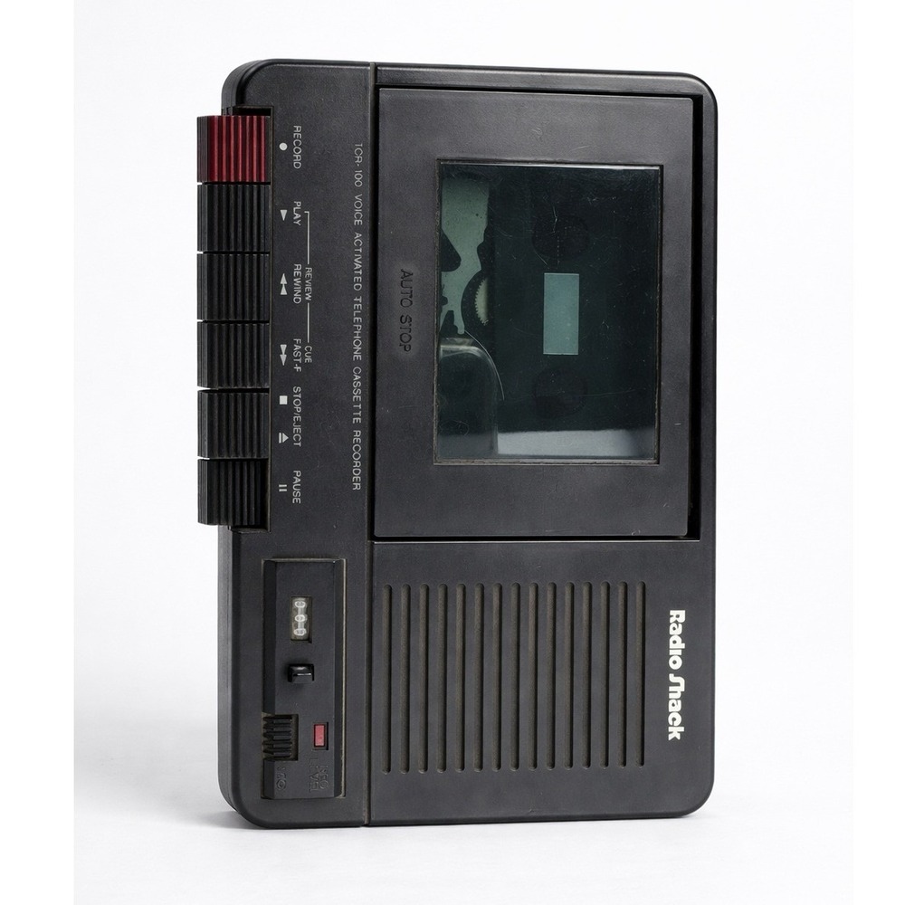 Vintage Radio Shack TCR-100 Cassette Recorder VOX Telephone